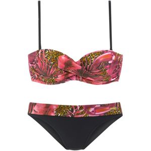 Look - Beugelbikini - Gedessineerd - Pink - Gewatteerd