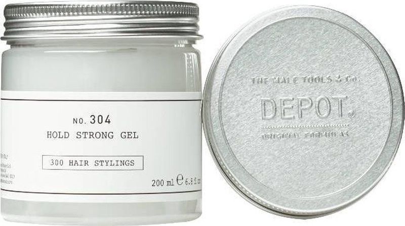 Depot - 304 Hold Strong Gel - 200ml - Haargel - Glans en Controle