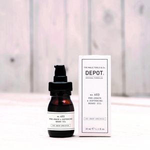 Depot 403 pre-shave&softening beard oil sweet almond | Om de baard te verzachten