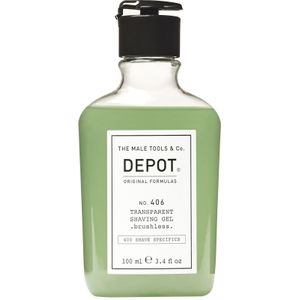 Depot - Transparent Shaving Gel Brushless - 100ml - Geschikt Voor Mannen