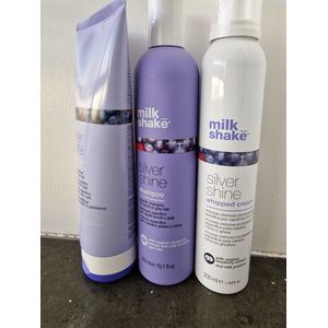 Milk Shake Silver Shine Trio Shampoo 300ml + Conditioner 250ml + Whipped Cream 200ml