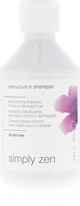 Simply Zen - Restructure In - Shampoo - 250 ml - Voor Droog en Beschadigd Haar