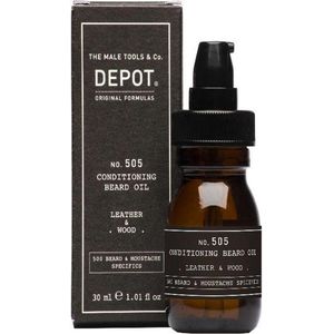 Depot - No. 505 - Baardolie - 30 ml - Leer & Hout