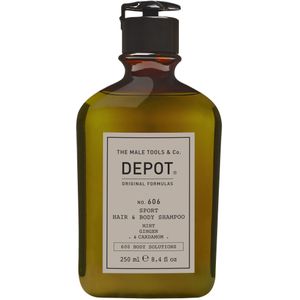 Depot 606 sport hair & body shampoo 250ml - Normale shampoo vrouwen - Voor Alle haartypes