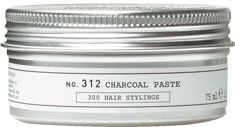 Depot - NO. 312 Charcoal Paste - Haarpaste - Charcoal - Matte Finish