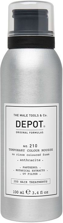 No. 210 - Tijdelijke Kleurmousse - Antraciet - 100 ml