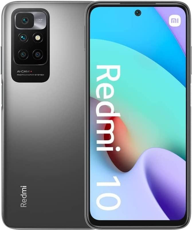 Xiaomi - Redmi 10 - Smartphone - Grijs - 64 GB - Dubbele SIM - 50 Mpx