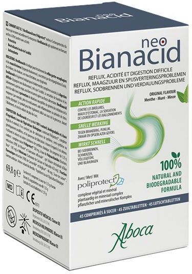 Maagtabletten - NeoBianacid - Bescherming en Kalmering - Plantaardig en Mineraal