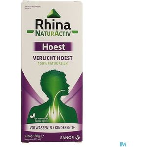 Rhina NaturActiv - Hoestsiroop - Natuurlijke Ingrediënten - Voor Volwassenen en Kinderen