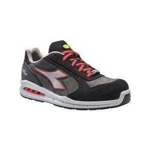 Diadora Run Net Airbox Low S3 SRC Asphalt/Zilver/Rood - Maat 42