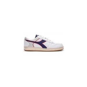 Diadora Unisex Magic Basket Low Icona Bianco Blu Crepuscolo-Schoenmaat 38