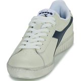 Diadora Game Low Waxed Sneakers Leer Heren Wit