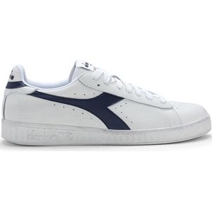 Diadora Men Game L Low Waxed White Blue Caspian Sea