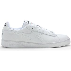 Diadora Game L Low Waxed Sneakers voor volwassenen, uniseks, wit (wit/wit), 36 EU, Wit Wit Wit Wit
