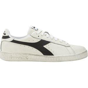 Diadora Game L Low Waxed Wit/Black - Iconische Nette Schoenen