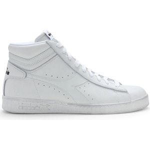 Diadora - Game High Waxed - Hoge Sneakers - Wit - Leren