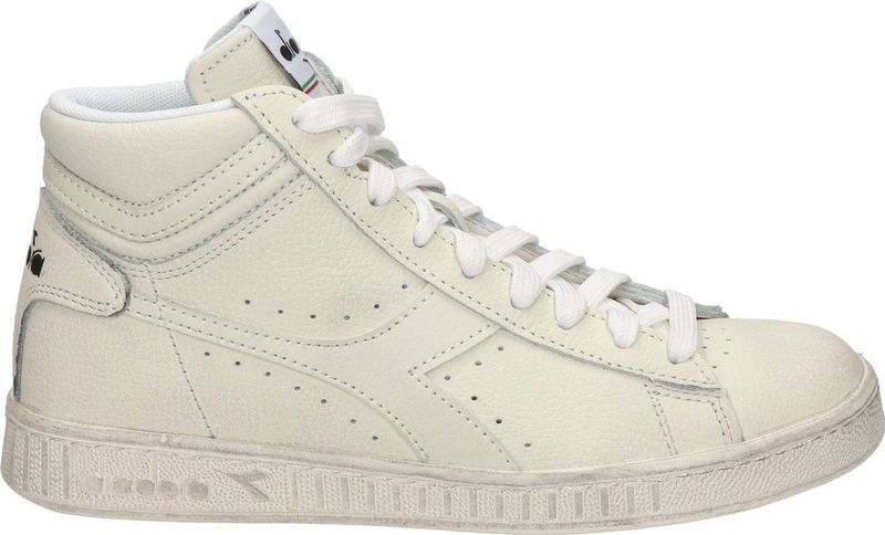 Diadora - Game High Waxed - Hoge Sneakers - Wit - Leren