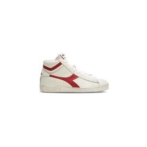 Diadora Unisex Game L High Waxed Bianco Rosso Peperone-Schoenmaat 38