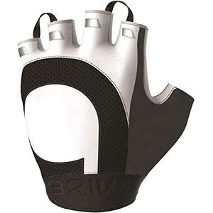 Briko New Corsa Glove Fietshandschoenen voor volwassenen, uniseks, wit, M