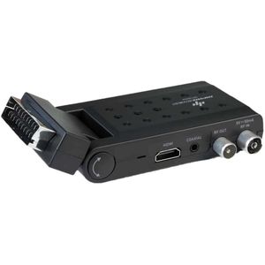 DIPROGRESS DPT202SB Digitale Terrestrische scart Stick DVB-T2 H265/HEVC Main 10 met universele afstandsbediening voor tv