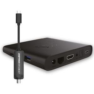 DIPROGRESS - DPATV2 - Smart Decoder - Android TV - DVB-T2 - Inclusief Bluetooth Afstandsbediening
