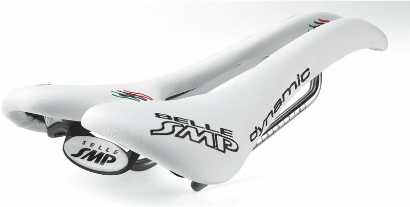 Rennrad-Sattel Dynamic, weiß