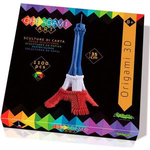 CreativaMente CREAGAMI - Origami 3D Eiffeltoren Franse vlag 1100 stuks