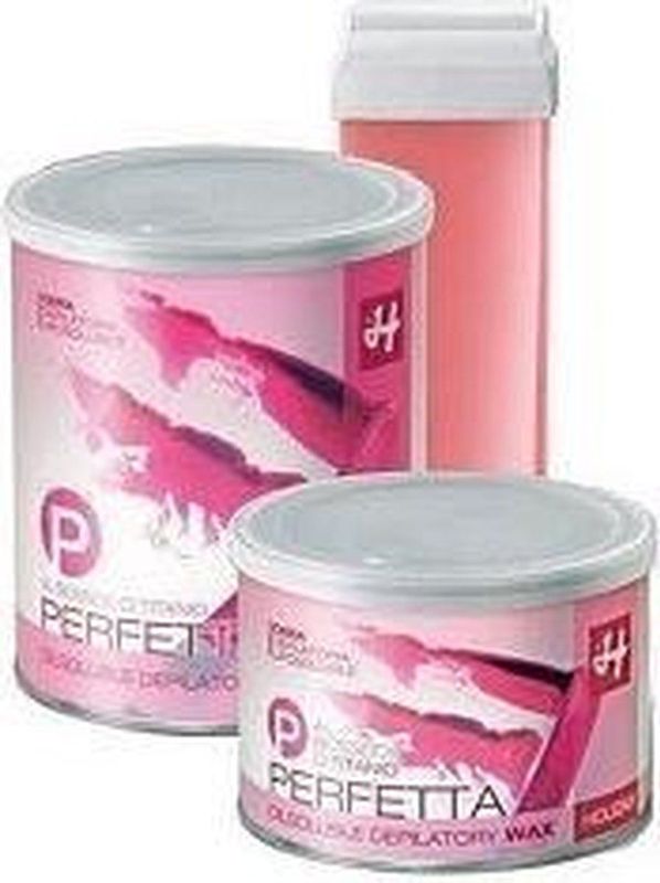 Holiday Striphars set Titanium 400 ml | Ontharingswax | Can 400 ml Titanium wax, 5 smalle + 5 brede spatels + 50 harsstrips