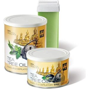 HOLIDAY STRIPWAX TEA TREE OIL | ONTHARINGSWAX | Can Stripwax Tea Tree oil 400 ML