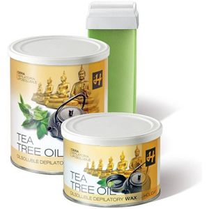 Stripwax Tea Tree Oil | Hypoallergene Wax M/V | Vrij van Colofonium en Glyceryl Rosinate