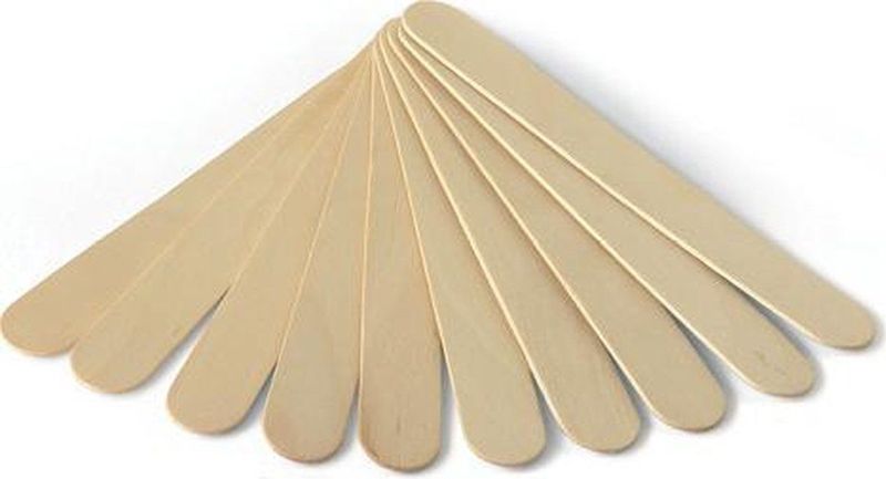 Beauty Box Cosmetics | Waxspatels voor ontharingswax | harsspatels | 100 stuks| tongspatels | 150 x 20 mm