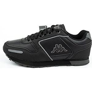 Kappa Unisex Logo Voghera 5 Gymnastiek Schoen, Nero Zwart Grijs Dk, 10 UK, Nero Zwart Grijs Dk, 45 EU