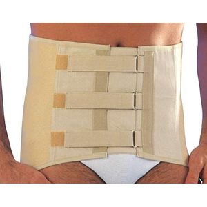 Scudotex korset, elastisch, Lombo, gehaakt, katoen, 35 cm, natuur, maat 7