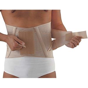 SCUDOTEX Elastisch korset Lombo Sacred Double Cross Hatter 27 cm natuurlijke kleur maat 3