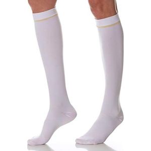 SCUDOTEX medische kniekousen, compressiebinding, 18-24 Hg, middelgroot, kleur wit, maat 4
