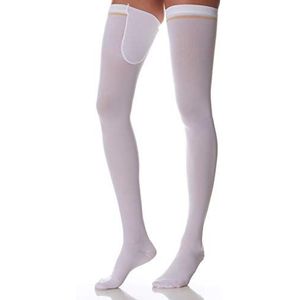 SCUDOTEX Medische kousen zelf fixeren anti-trombose speciale compressie afnemende compressie 18-24 Hg mm lengte lange kleur wit maat 2