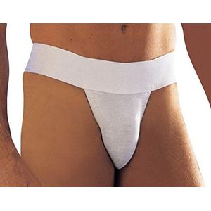 SCUDOTEX Anatomische universele jock van katoen met scroll-houder, kleur wit, maat 7