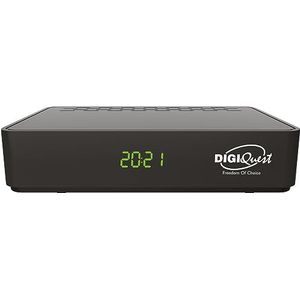 Digiquest G9 Mediaplayer Digitale Terrestrische Decoder met Dubbele Afstandsbediening, Zwart