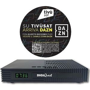 Digiquest Tivísat Ti9 DVB-S2 2-in-1 afstandsbediening Zwart