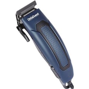 DIGIQUEST Hair Cuty tondeuse en baardtrimmer met comfortabele en praktische draad, verstelbare hendel voor een snijlengte van 3 tot 12 mm.