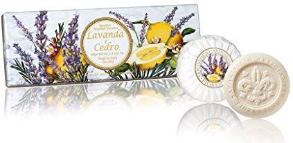 Saponificio Artigianale Fiorentino Lavender and Cedar Set vaste zeepset