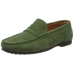 Sebago Byron suède mocassins voor heren, Groen Groen Gebladerte T21, 39.5 EU