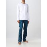 T-shirts - Wit - Henley Shirt Long Sleeve Top