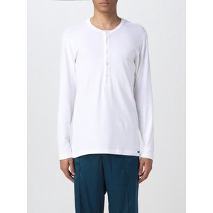 T-shirts - Wit - Henley Shirt Long Sleeve Top