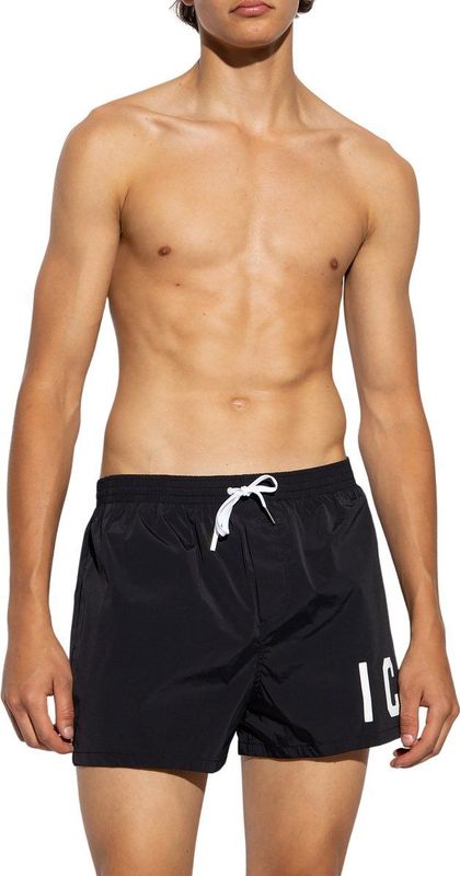 Dsquared 2 - Boxer Midi - Zwart - Polyester - Sneldrogende stof