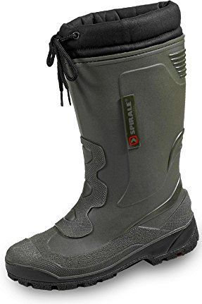 Spirale John Wellington-laarzen Voor Heren, Warm Gevoerde Winterlaarzen Snowboots Werkschoenen met Warme Voering Regenlaarzen Waterdicht, Groen, 38