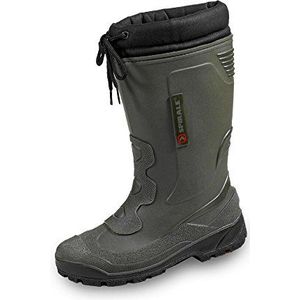 Spirale John Wellington-laarzen Voor Heren, Warm Gevoerde Winterlaarzen Snowboots Werkschoenen met Warme Voering Regenlaarzen Waterdicht, Groen, 43