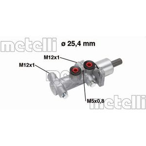 METELLI Hoofdremcilinder OPEL,RENAULT,NISSAN 05-0767 4601000QAS,4415502,93181375 7701208266