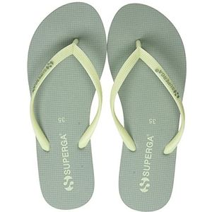 SUPERGA 4121 Flip Flops, strand- en zwembadschoenen voor dames, Groen Sage Green Lt A0f, 35 EU