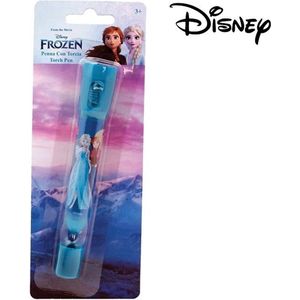 Disney Frozen zaklamp met pen - 2 in 1 - Anne en Elsa - Blauw